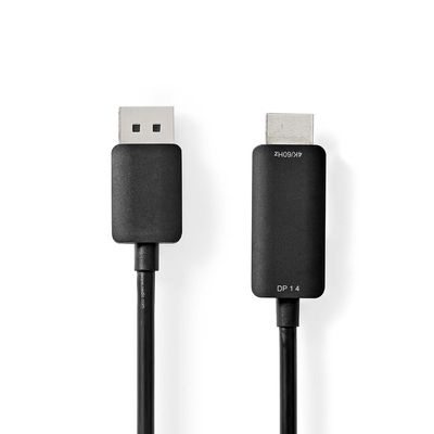 Nedis DisplayPort-Kabel | DisplayPort Male | HDMI | 2 m | 1 stuks - CCGP37104BK20 CCGP37104BK20