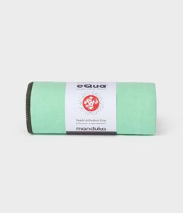 Manduka eQua Yoga Handdoek - Green Ash (Klein)