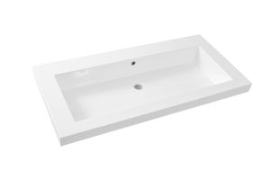 Wastafel Wiesbaden Vision 100x46 Wit (zonder kraangat)