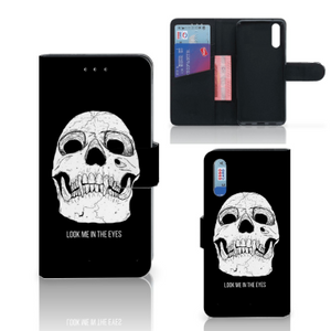 Telefoonhoesje met Naam Huawei P20 Skull Eyes