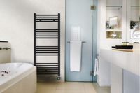 Belrad Handdoek Radiator Electrisch Op 220v Mat Zwart 27 Bar 1600x500 - 700w - thumbnail