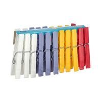 Concorde wasknijpers - 48x stuks - kleurenmix - kunststof - 7,5 cm