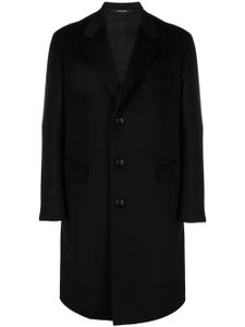 Tagliatore manteau boutonné à détail de broche - Noir