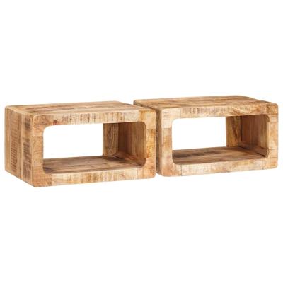 Nachtkastjes 45 x 30 x 24 cm massief mangohout