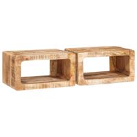 Nachtkastjes 45 x 30 x 24 cm massief mangohout