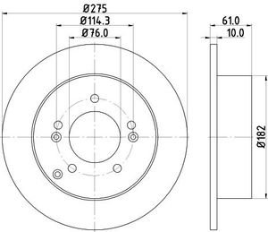 Remschijf Gecoat 54858PRO 8DD355115991