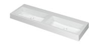 INK Wastafel Momento Polystone zonder kraangat 140 cm x 45 cm x 9 cm Glans wit 3421050