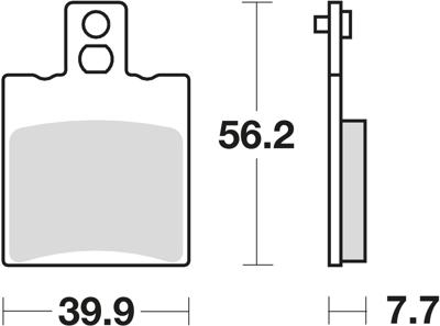 TRW Brake pad mcb 708 ec organic