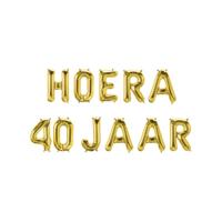 Folie ballon slinger - Hoera 40 jaar
