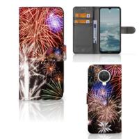 Nokia G10 | G20 | Wallet Case | met Pasjes | Vuurwerk