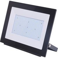 LED Bouwlamp 200 Watt - LED Schijnwerper - Aigi Iglo - Helder/Koud Wit 6400K - Waterdicht IP65 - Mat Zwart - Aluminium - thumbnail