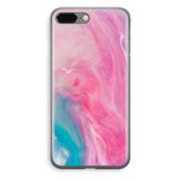 Roze explosie: iPhone 8 Plus Transparant Hoesje