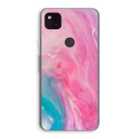 Roze explosie: Google Pixel 4a 5G Transparant Hoesje