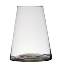 Transparante home-basics vaas/vazen van glas 16 x 16 cm Donna   -