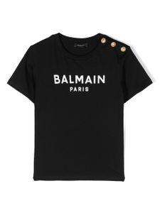 Balmain Kids t-shirt à logo imprimé - Noir