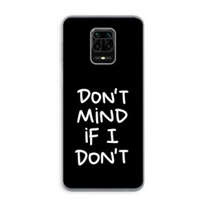 Don't Mind: Xiaomi Redmi Note 9 Pro Transparant Hoesje