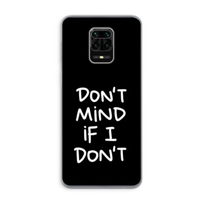 Don't Mind: Xiaomi Redmi Note 9 Pro Transparant Hoesje