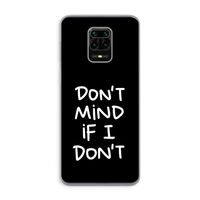 Don't Mind: Xiaomi Redmi Note 9 Pro Transparant Hoesje