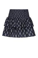 NoBell winter rok meisjes - navy blauw - Nika - smocked, laagjes