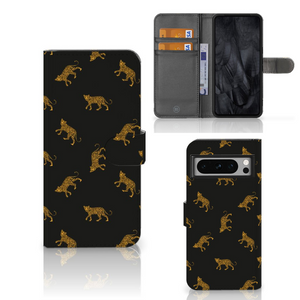 Telefoonhoesje met Pasjes voor Google Pixel 8 Pro Leopards