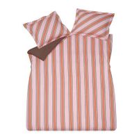 Vandyck Preppy Stripe Dekbedovertrek 140 x 200/220 cm - Pink - thumbnail