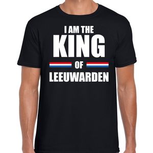 I am the King of Leeuwarden Koningsdag t-shirt zwart voor heren