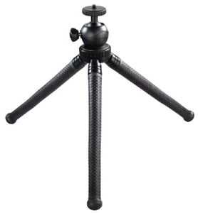 Hama Tripod 1/4 inch Werkhoogte: 16 - 27 cm Zwart Voor smartphones en GoPro, Kogelkop