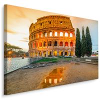 Schilderij - Amphitheater in Rome,  wanddecoratie, premium print - thumbnail