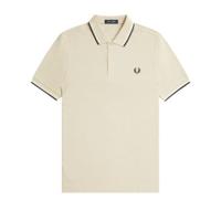 Fred Perry - Twin Tipped Poloshirt - Oatmeal/ Ecru/ Black - thumbnail