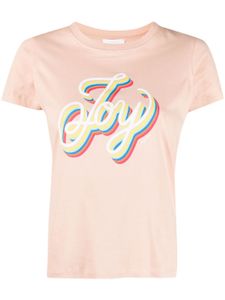 See by Chloé t-shirt à imprimé graphique - Rose