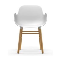 Normann Copenhagen Form Chair eetkamerstoel met armleuning eiken White