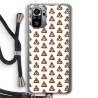 Poop emoji: Xiaomi Redmi Note 10S Transparant Hoesje met koord
