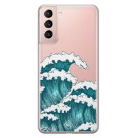 Samsung Galaxy S21 transparant hoesje - Wave