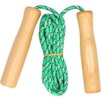Benson Springtouw - groen - houten handvatten - 236 cm - buitenspeelgoed Benson Springtouw - groen - houten handvatten - 236 cm - buitenspeelgoed