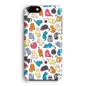 Kleurrijke katten: Volledig Geprint iPhone 7 Plus Hoesje