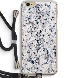 Gespikkelde marmer: iPhone 6 / 6S Transparant Hoesje met koord