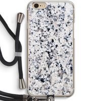 Gespikkelde marmer: iPhone 6 / 6S Transparant Hoesje met koord