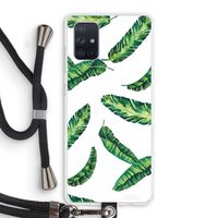 Lange bladeren: Samsung Galaxy A71 Transparant Hoesje met koord