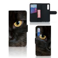 Xiaomi Mi 9 SE | Telefoonhoesje | Met pasjeshouder | Zwarte Kat