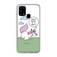Unicorn: Samsung Galaxy M31 Transparant Hoesje