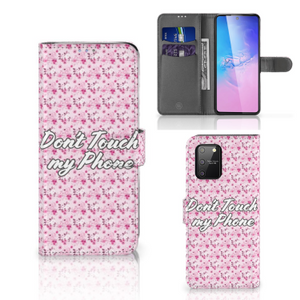 Samsung S10 Lite Portemonnee Hoesje Flowers Pink DTMP