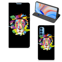 OPPO Reno4 Pro 5G Magnet Case Lion Color - thumbnail