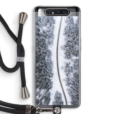 Snøfall: Samsung Galaxy A80 Transparant Hoesje met koord