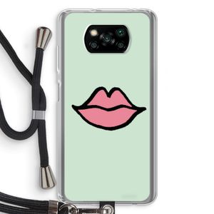 Kusje: Xiaomi Poco X3 NFC Transparant Hoesje met koord