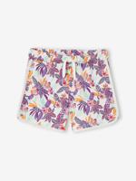 Meisjessportshort in fleece ecru