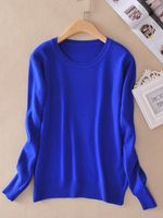 Knitted Long Sleeve Casual Sweaters - thumbnail