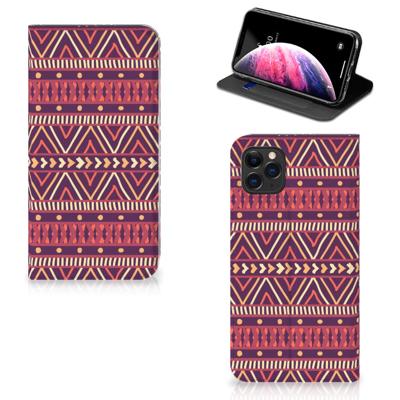 Apple iPhone 11 Pro Max | Hoesje met Magneet | Aztec Paars