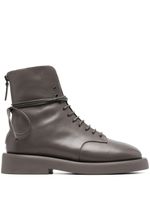 Marsèll lace-up leather boots - Gris - thumbnail