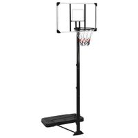 Basketbalstandaard 256-361 cm polycarbonaat transparant - thumbnail