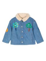 Stella McCartney Kids veste en jean à imprimé graphique - Bleu - thumbnail